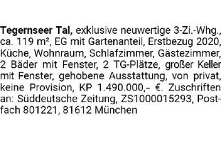Wohnung kaufen in 83684 Tegernsee, Tegernseer Tal