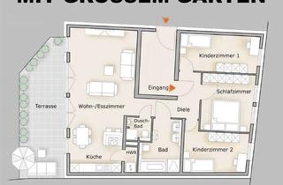 Wohnung kaufen in 68239 Seckenheim, GROSSZÜGIGE 4-ZKB-WOHNUNG MIT SONNENTERRASSE UND GARTEN