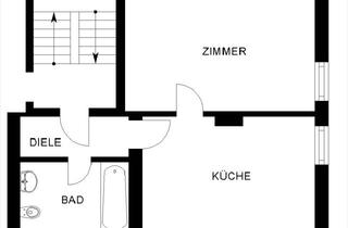 Wohnung mieten in Moselstr., 50389 Wesseling, Schöne 1-Zimmer-Dachgeschosswohnung in Wesseling