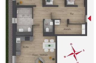 Wohnung mieten in Geltolfinger Rennweg 7a, 94315 Alburg, 3-Zimmer-Wohnung mit Balkon oder Terrasse in Straubing-Süd -Naturnahes Wohnen