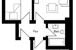 Wohnung mieten in Wilhelmstraße 13, 48149 Münster, renovierte 2-Zimmerwohnung mit EBK und Balkon zu vermieten!