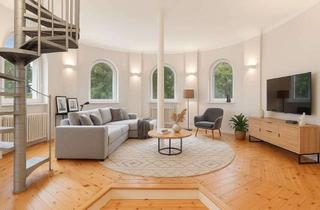 Wohnung kaufen in 14163 Zehlendorf, Hochwertig renovierte DG-Maisonette | Turmzimmer | Dachterrasse | Stellplatz