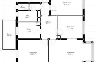 Wohnung mieten in 88045 Friedrichshafen, Erstbezug nach Sanierung: Seenahe 4-Zimmer-Wohnung mit Balkon in Friedrichshafen