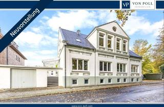 Villa kaufen in 26441 Jever, Bieterverfahren! Stilvolle Stadtvilla in bester Lage von Jever mit drei genehmigten Ferienwohnungen