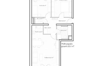 Wohnung mieten in 65795 Hattersheim, Gepflegte 3-Zimmer-Hochparterre-Wohnung mit Garten, Balkon, TG und EBK in Hattersheim am Main