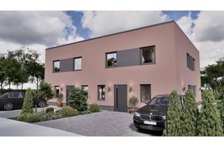 Doppelhaushälfte kaufen in 40627 Unterbach, Familienhaus: Neubau Doppelhaushälfte, FBH, A+, PV, Lüftung