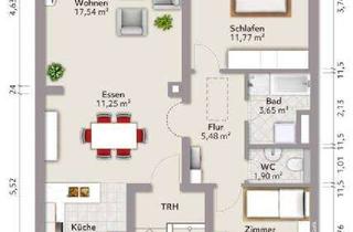 Wohnung mieten in 68723 Schwetzingen, Waghäusel/Wiesental 3 ZKB DG