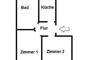 Wohnung mieten in Lessingstraße 10, 06114 Paulusviertel, Helle 2-Zimmer-Wohnung mit Balkon im 3. OG in Halle (Saale) - Paulusviertel