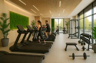 Immobilie mieten in Rathenaustraße 54, 63263 Neu-Isenburg, Fitnessstudio-Flächen im Erdgeschoss – 450 bis 1.500 m² – im TRIO Campus Neu-Isenburg