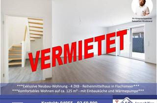 Haus mieten in 26810 Westoverledingen, ***Exklusive Neubau-Wohnung - 4 ZKB - Reihenmittelhaus in Flachsmeer***