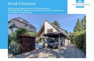 Wohnung mieten in 22607 Groß Flottbek, 5 Jahre befristet - Geräumige Maisonette-Wohnung mit überdachtem Balkon und Blick auf die Parkwiese!