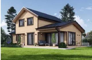 Haus kaufen in 97450 Arnstein, Fertighaus aus Holz (isoliert, KFW55) 116 m²
