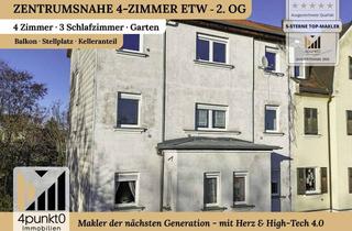 Wohnung kaufen in 91522 Ansbach, Zentrumsnahe 4-Zimmer-ETW 2. OG Balkon, Garten, Stellplatz
