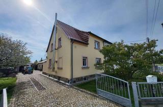 Einfamilienhaus kaufen in 01612 Nünchritz, Gepflegtes Einfamilienhaus (DHH) mit Garage / Nebengebäude & wunderschönem Garten in Merschwitz