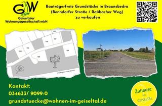 Grundstück zu kaufen in Benndorfer Straße, 06242 Braunsbedra, Bauträgerfreie Grundstücke in Braunsbedra im Geiseltal ⛵