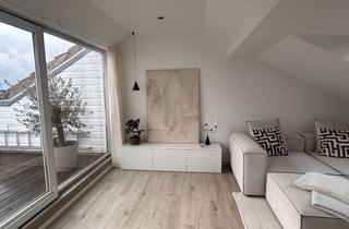 Immobilie mieten in Falkstraße 97, 60487 Bockenheim, Möbiliertes DG-Apartment mit Skyline View in Frankfurt