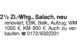 Wohnung mieten in 73084 Salach, 2,5 Zi.-Whg.