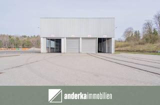 Gewerbeimmobilie mieten in 89312 Günzburg, Sofort verfügbare Kalthalle mit riesiger Freifläche direkt an der Autobahn A8 zu vermieten!