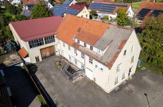 Haus kaufen in 89188 Merklingen, Wohn- und Geschäftshaus mit Lagerhalle und Entwicklungspotenzial in zentraler Lage