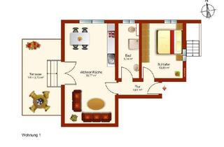 Wohnung kaufen in 82380 Peißenberg, TOP! 2 Zimmer Wohnung im EG eines kernsanierten Wohn- und Geschäftshaus in Peißenberg