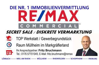 Gewerbeimmobilie kaufen in 79379 Müllheim, TOP LAGE Müllheim Markgräflerland: KFZ Werkstatt / Gewerbegrundstück mit ca. 120qm großer 4-Zi-Whg