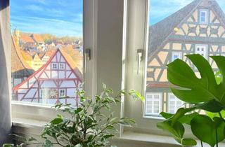Wohnung mieten in Färbergasse, 74523 Schwäbisch Hall, Zentrale 2-Zimmer-Wohnung mit Aussicht in Schwäbisch Hall – voll möbliert, Ablöse 1.800 €