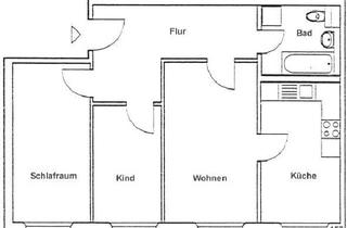 Wohnung mieten in Danckelmannstraße 28, 16259 Bad Freienwalde, 3-Raumwohnung am Waldrand