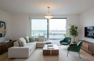 Penthouse kaufen in Eiswerderstraße 10, 13585 Spandau, Neubau-Penthouse mit Wasserblick: 2 Zimmer mit sonniger Dachterrasse - offenes Raumkonzept - Parkett
