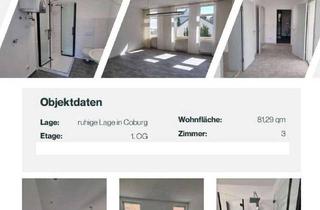 Wohnung mieten in Hintere Kreuzgasse, 96450 Coburg, 3 Zimmer Wohnung, 81,29 qm, Coburg Innenstadt, frisch modernisiert