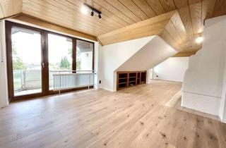 Wohnung mieten in 84489 Burghausen, Hell & gepflegt! Renovierte 3-Zi-DG mit zwei Balkone und Garage in zentraler Lage