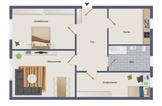 Wohnung mieten in Dorfstraße 46, 18182 Blankenhagen, geräumige 3-Raum-Wohnung mit Tageslichtwannenbad, Keller und Außenstellplatz