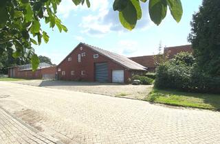 Lager kaufen in 26892 Kluse, Platz für Ideen: Ehemaliger Hof mit Wohnhaus, Hallen und Land in ruhiger Lage