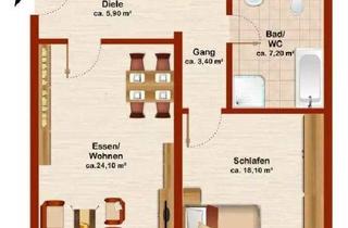 Wohnung mieten in Rosenheimer Str. 42b, 83101 Rohrdorf, Gepflegte 3-Zimmer-DG-Wohnung mit Balkon in Thansau