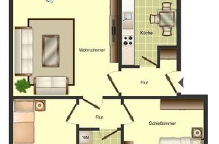 Wohnung mieten in Bachstraße 12, 59192 Bergkamen, Bezugsfertige 3-Zimmer-Wohnung in Weddinghofen im Angebot, mit Tapete und Laminat!!