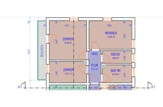 Wohnung mieten in 87647 Unterthingau, 3-Zimmer Wohnung mit Balkon in Unterthingau