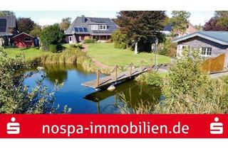 Haus kaufen in 25853 Ahrenshöft, EFH mit Wintergarten, Garage, 2 Doppelcarports, PV-Anlage u. Gartenteich auf großem Grundstück