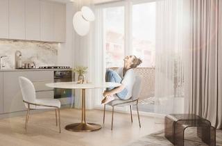 Wohnung kaufen in 85748 Garching, Sonnenbaden auf der privaten Terrasse: 3 Zimmer, 2 Bäder 1 Sonnenterasse