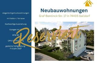 Wohnung kaufen in 74405 Gaildorf, Wohnen mit Perspektive – Hochwertige, KfW-geförderte Neubauwohnungen in Gaildorf