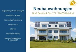Wohnung kaufen in 74405 Gaildorf, Wohnen mit Perspektive – Hochwertige, KfW-geförderte Neubauwohnungen in Gaildorf