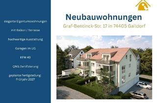 Wohnung kaufen in 74405 Gaildorf, Wohnen mit Perspektive – Hochwertige, KfW-geförderte Neubauwohnungen in Gaildorf