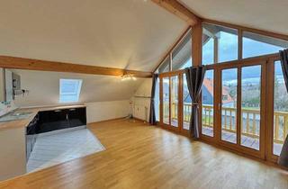 Wohnung kaufen in 85630 Grasbrunn, 2-Zi.-Dachgeschosswohnung mit offenen Sichtdachstuhl und Süd-Balkon