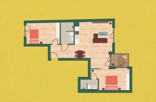 Wohnung kaufen in Dietzgenstraße 16, 13156 Niederschönhausen, Gehobene 3-Zimmer-Wohnung mit Balkon im 1. OG in Berlin-Niederschönhausen