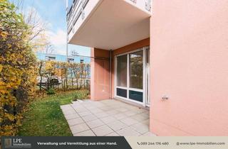 Wohnung kaufen in Marianne-Plehn-Straße 70, 81825 Trudering-Riem, ⓁⓅⒺ Frei ab sofort! | Gartenschmankerl | Süd-West Terrasse | Erbpacht bis 2080 | Strasstrudering