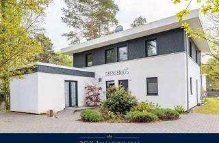 Villa kaufen in Wittower Heide 59, 18551 Glowe, Premium Bauhaus Ferienvilla – 160 m² Wohnfläche auf 950 m², Strand fußläufig, mit Sauna & Wallbox!