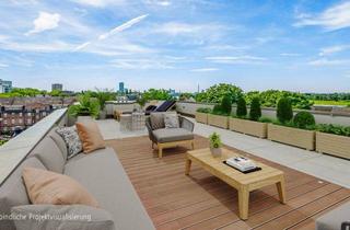 Penthouse kaufen in 40474 Düsseldorf, Luxuriöses Wohnen auf ca. 260 m² mit atemberaubender Dachterrasse und Rheinblick