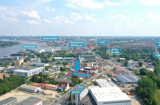 Geschäftslokal mieten in Carl-Hopp-Straße, 18069 Rostock, Attraktive Gewerbeeinheit – Büro, Werkstatt/Lager & Stellplätze in verkehrsgünstiger Innenstadtlage