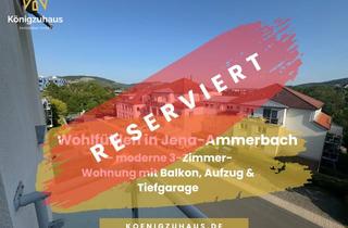 Wohnung kaufen in 07745 Ammerbach, Wohlfühlen in Jena-Ammerbach – moderne 3-Zimmer-Wohnung mit Balkon, Aufzug & Tiefgarage