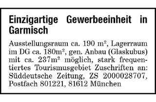 Gewerbeimmobilie kaufen in 82467 Garmisch-Partenkirchen, Einzigartige Gewerbeeinheit