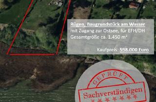 Immobilie kaufen in 18573 Altefähr, Baugrundstück direkt am Wasser im Seebad Altefähr!