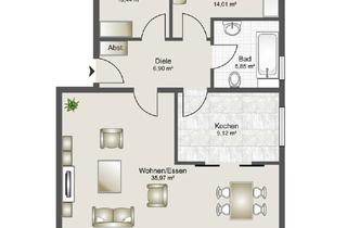 Wohnung mieten in 48691 Vreden, Obergeschosswohnung mit Balkon zu vermieten!